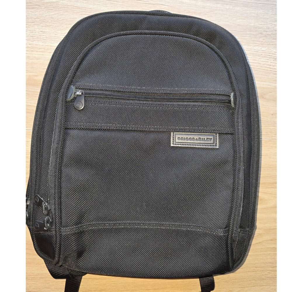 Briggs & Riley Unisex Backpack One Size Black Travel Work Laptop Bag minimalist - Picture 2 of 16
